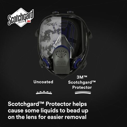 3M Ultimate FX جهاز تنفس كامل الوجه قابل لإعادة الاستخدام FF-402، قالب، طلاء، صنفرة، مواد كيميائية، غازات، غبار in Kuwait
