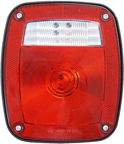 2PC Universal Combination Signal Tail Light Truck Lite Red/clear DOT in Kuwait