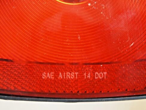 2PC Universal Combination Signal Tail Light Truck Lite Red/clear DOT in Kuwait