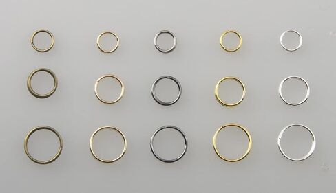 1Box Mixed Sizes & Colors Split Rings Double Loop Jump Rings Connector Mini Key Rings for DIY Jewelry Making Necklaces Bracelet Earrings Art Craft (6/8/10mm) in Saudi Arabia
