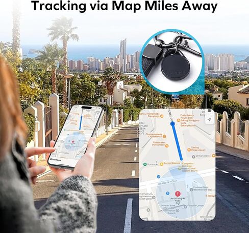Momax Tracker Electronics Key Finder Luggage Tracker Smart Tag for Key, Backpack, Wallet, Pets Works with Apple Find My (iOS Only) and Global Search Range Include DIY Personalized Stickers in Saudi Arabia
