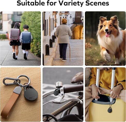 Momax Tracker Electronics Key Finder Luggage Tracker Smart Tag for Key, Backpack, Wallet, Pets Works with Apple Find My (iOS Only) and Global Search Range Include DIY Personalized Stickers in Saudi Arabia
