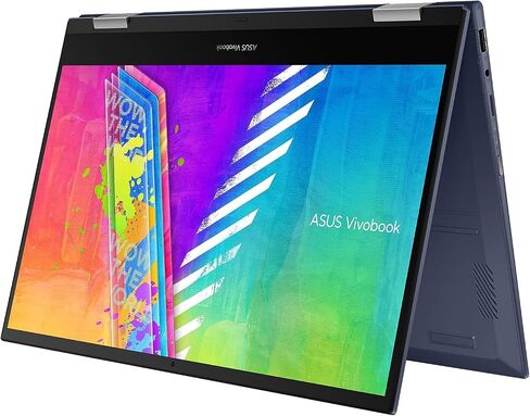 ASUS VivoBook 14 inch 2-in-1 Laptop, HD Touchscreen, Intel Celeron N4500, 4GB RAM, 64GB eMMC + 512GB SSD, NumberPad, Windows 11, 1-Year Microsoft 365 Personal, Quiet Blue with Accessories in Saudi Arabia