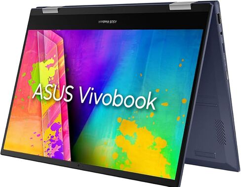 ASUS VivoBook 14 inch 2-in-1 Laptop, HD Touchscreen, Intel Celeron N4500, 4GB RAM, 64GB eMMC + 512GB SSD, NumberPad, Windows 11, 1-Year Microsoft 365 Personal, Quiet Blue with Accessories in Saudi Arabia