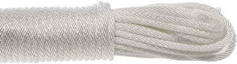 Golberg Diamond Braid Nylon Rope – 100% Nylon Utility Cord – Ideal for Camping, Outdoors, Boating, and Everyday Use – Made in The USA (3/16 inch x 100 Feet) in Saudi Arabia