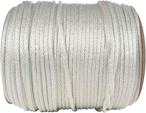 Golberg Diamond Braid Nylon Rope – 100% Nylon Utility Cord – Ideal for Camping, Outdoors, Boating, and Everyday Use – Made in The USA (3/16 inch x 100 Feet) in Saudi Arabia
