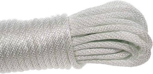 Golberg Diamond Braid Nylon Rope – 100% Nylon Utility Cord – Ideal for Camping, Outdoors, Boating, and Everyday Use – Made in The USA (3/16 inch x 100 Feet) in Saudi Arabia
