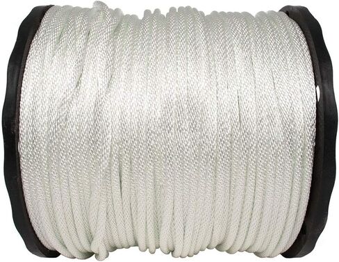 Golberg Diamond Braid Nylon Rope – 100% Nylon Utility Cord – Ideal for Camping, Outdoors, Boating, and Everyday Use – Made in The USA (3/16 inch x 100 Feet) in Saudi Arabia