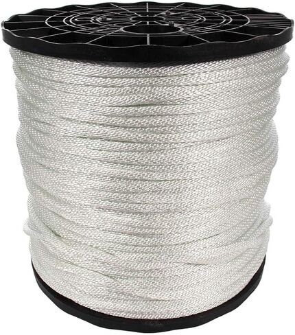 Golberg Diamond Braid Nylon Rope – 100% Nylon Utility Cord – Ideal for Camping, Outdoors, Boating, and Everyday Use – Made in The USA (3/16 inch x 100 Feet) in Saudi Arabia