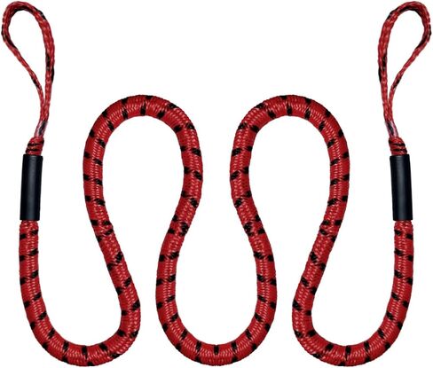 7FT Boat Bungee Dock Line,Mooring Rope,Marine Anchor Line Boat Supplies Accessory for Docking Pontoon Boat,Seadoo,Bass Boat,Jet Ski,Kayak,Watercraft,Yamaha WaveRunner,Dinghy,Fishing Boat (Black) in Saudi Arabia