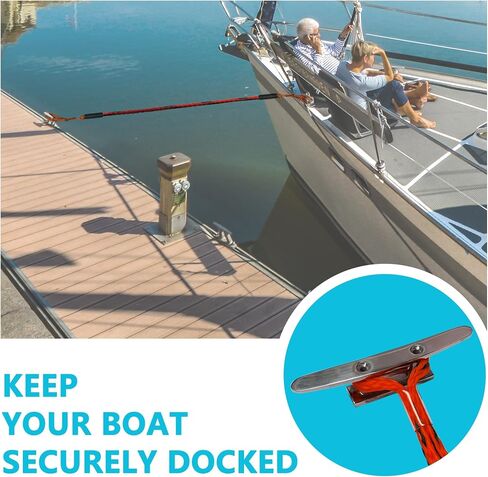 7FT Boat Bungee Dock Line,Mooring Rope,Marine Anchor Line Boat Supplies Accessory for Docking Pontoon Boat,Seadoo,Bass Boat,Jet Ski,Kayak,Watercraft,Yamaha WaveRunner,Dinghy,Fishing Boat (Black) in Saudi Arabia