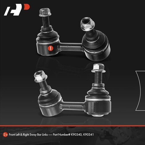 A-Premium 2 x Front Sway Bar Links Stabilizer Bar Links, Compatible with Honda Accord 1998-2002, Acura TL 1999-2003, CL 2001-2003 in Saudi Arabia
