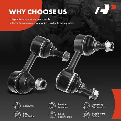 A-Premium 2 x Front Sway Bar Links Stabilizer Bar Links, Compatible with Honda Accord 1998-2002, Acura TL 1999-2003, CL 2001-2003 in Saudi Arabia