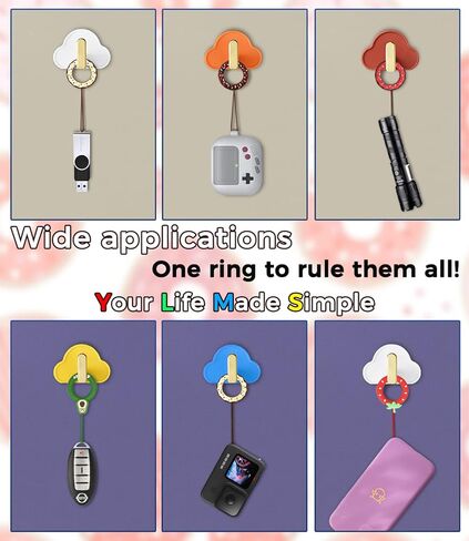 Innoc الحبل الاصبع حزام حلقة حزام 5 قطع الهاتف الحبل قبضة حامل لطيف الكعك سيليكون صغير قصير الحبل للهاتف/USB/MP3/مفتاح/سلسلة مفاتيح السيارة in Kuwait