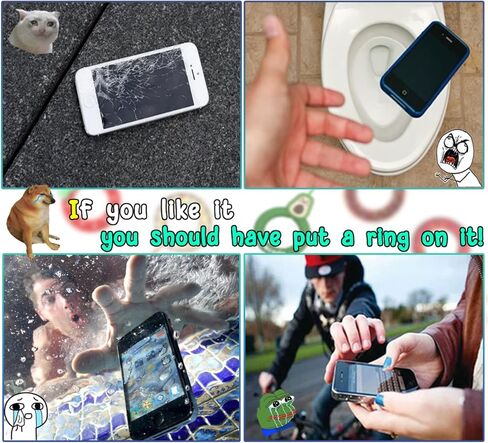 Innoc الحبل الاصبع حزام حلقة حزام 5 قطع الهاتف الحبل قبضة حامل لطيف الكعك سيليكون صغير قصير الحبل للهاتف/USB/MP3/مفتاح/سلسلة مفاتيح السيارة in Kuwait