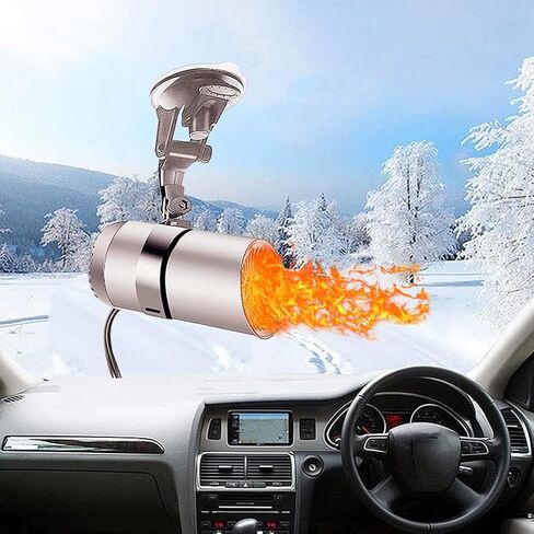 Portable Car Heater and Defroster,12V 150W Car Heater That Plugs into Cigarette Lighter,2 in1 Car Space Heater,Defrosting and Demisting for Car,1 Pack,Gray in Kuwait