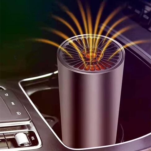 Portable Car Heater and Defroster,12V 150W Car Heater That Plugs into Cigarette Lighter,2 in1 Car Space Heater,Defrosting and Demisting for Car,1 Pack,Gray in Kuwait