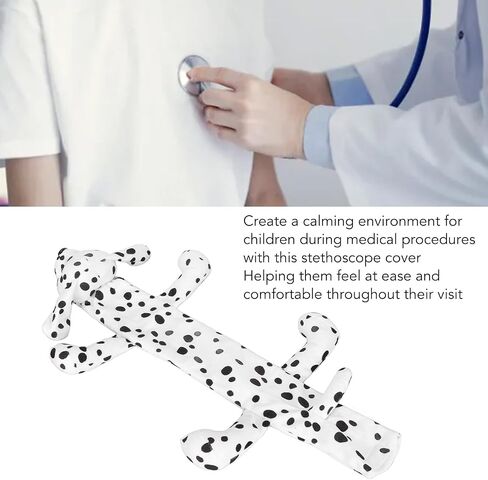 Dioche Stethoscope Cover, Animal Shape Stethoscope Cover Sleeves Plush Sleeves Stethoscope Accessories for Nurses & Doctors (Spotted Dog) in Saudi Arabia