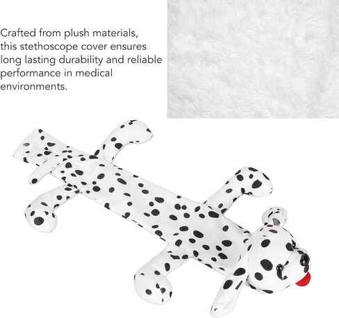Dioche Stethoscope Cover, Animal Shape Stethoscope Cover Sleeves Plush Sleeves Stethoscope Accessories for Nurses & Doctors (Spotted Dog) in Saudi Arabia