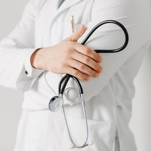 سماعة طبية كلاسيكية خفيفة الوزن للممرضات والطبيب برأس واحد للممرضات، وطالب EMT، والأطفال، للاستخدام الطبي والمنزلي، أنبوب أسود in Kuwait