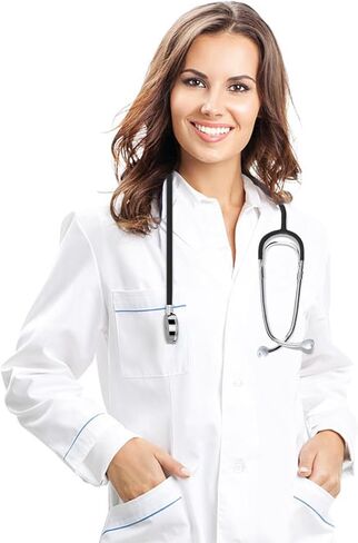 سماعة طبية كلاسيكية خفيفة الوزن للممرضات والطبيب برأس واحد للممرضات، وطالب EMT، والأطفال، للاستخدام الطبي والمنزلي، أنبوب أسود in Kuwait