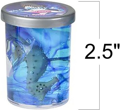 ArtCreativity Sea Animal Putty Tubs, Set of 12, Containers of Fun Slime with Aquatic Toys Inside, Fidgeting Toys for Kids and Adults, Sensory Toys for Autism, Squeeze Toys for Children in Saudi Arabia