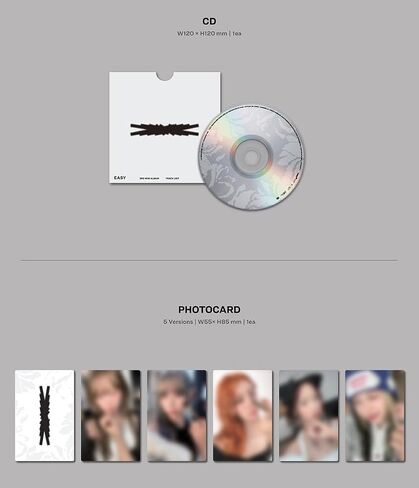 LE SSERAFIM 3rd Mini Album EASY Compact version RANDOM in Saudi Arabia