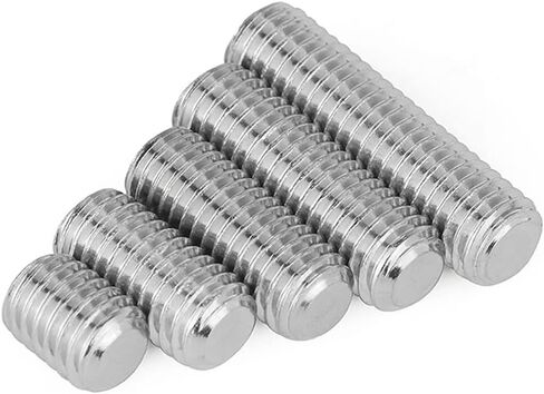 Junter 50pcs M5 x 14mm A2 Stainless Steel Flat Point Grub Hex Socket Set Screws Metric DIN913 in Saudi Arabia