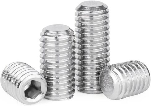 Junter 50pcs M5 x 14mm A2 Stainless Steel Flat Point Grub Hex Socket Set Screws Metric DIN913 in Saudi Arabia