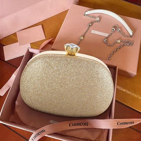 Comeon المرأة بلينغ مساء حقائب اليد تألق الترتر مساء حقيبة صغيرة محفظة الزفاف حفل زفاف حقيبة يد رسمية مع سلسلة in Kuwait