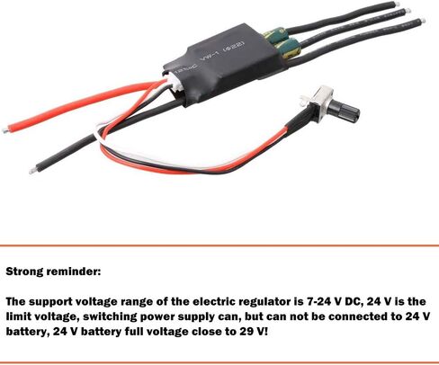 1 قطعة 3-phase ثلاث مراحل تيار مستمر 7-24 فولت فرش Hallless BLDC موتور ESC سرعة المراقب المالي مع الجهد in Saudi Arabia