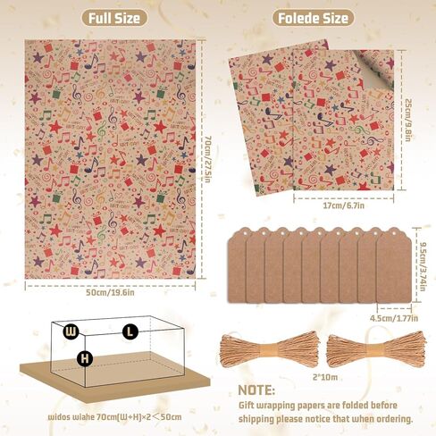 GAOHUI Birthday Wrapping Paper, Rainbow Gradient Colour Gift Wrapping Paper with 1 Double-Sided Tape, Gift Wrap for Mother Day, Valentine Day, Party, Birthday for Women And Girls 27.6x19.7inch in Kuwait