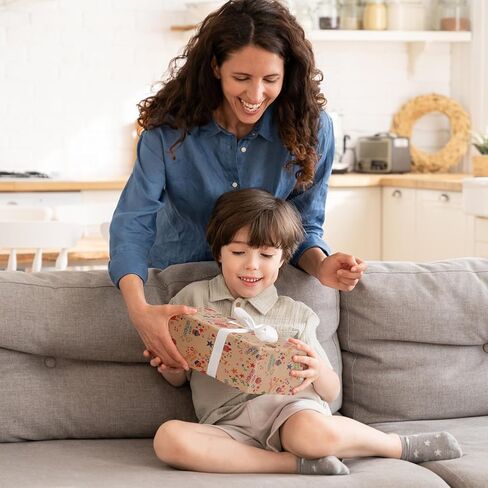 GAOHUI Birthday Wrapping Paper, Rainbow Gradient Colour Gift Wrapping Paper with 1 Double-Sided Tape, Gift Wrap for Mother Day, Valentine Day, Party, Birthday for Women And Girls 27.6x19.7inch in Kuwait