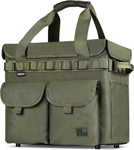 ONETIGRIS Camping Storage Bag with Lid, 25L Collapsible Tactical Tote Bag for Outdoor Camping Travel Picnic Garage Trunk Organizer in Kuwait
