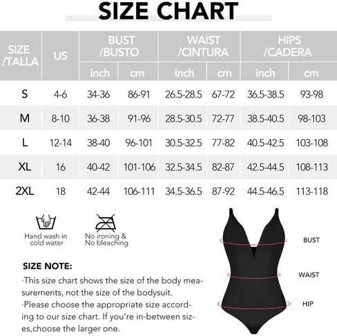 SHAPERIN Women's Deep V Neck Bodysuit Double Lined Plunge Tummy Control Shapewear Thong Body Suits Backless Cami Tank in Kuwait