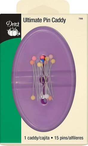 Dritz Ultimate Magnetic, Assorted Colors: Blue, Purple & Green, 1, 15 Ball Pin Caddy in Saudi Arabia
