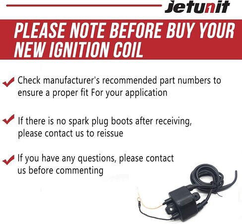 JETUNIT 62Y-85570-00-00 Ignition Coil For Yamaha 50 60 40 HP Outboard 1995-2004 F50 T50 F60 T60 F40 4-Storke 4 Cylinder in Saudi Arabia