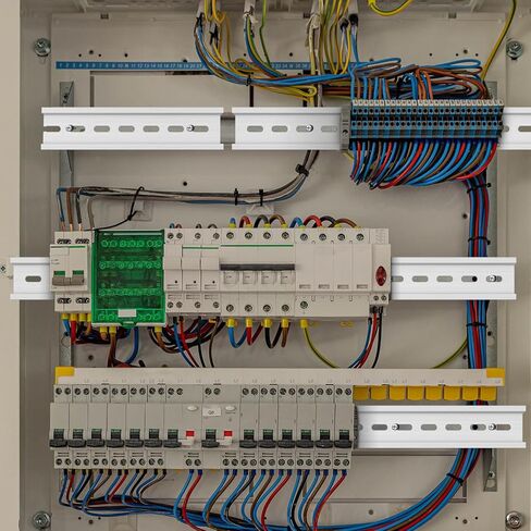 6 قطع Din Rail Mount 6 بوصات و12 بوصة 35 مم 7.5 مم مشقوقة مقذوف الألومنيوم السكك الحديدية المعدنية لمكونات الأجهزة تركيب التبديل تثبيت مرحل الحالة الصلبة الثابتة in Kuwait