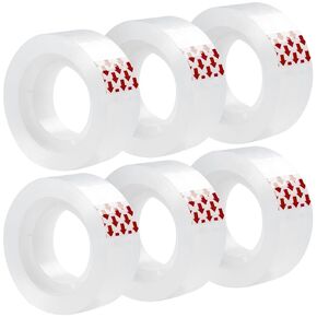 24 Rolls Clear Tape, Transparent Tape Refills for Dispenser, 1 Inch Core, 3/4 x 800 Inches, Strong Adhesive for Gift Wrapping, Office, School, Home, Desk Supplies & Crafts in Kuwait