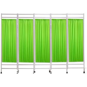 Freestanding Room Partition Wall Dividers 3/4/5/6/7/8 Panel Medical Privacy Partition Screens with Wheels No Installation Required for Office, Room,Restaurant, Hospital,Green-150X180CM in Saudi Arabia