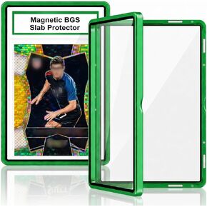 حافظة BGS Slab مع قفل آمن من 9 نقاط، حافظة بطاقات متدرجة من سبائك الألومنيوم لألواح BGS 35PT، واقي لوح حماية مغناطيسي من الأشعة فوق البنفسجية للعرض الاحترافي وإطار تخزين للبطاقات الرياضية (ذهبي) in Kuwait