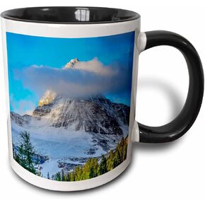 3dRose Moraine Lake and Valley of Ten Peaks، حديقة بانف الوطنية، ألبرتا 15oz كوب أزرق ذو درجتين in Kuwait