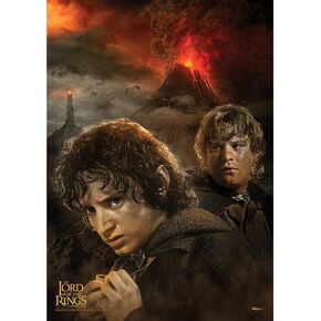 ثلاثية Lord of The Rings - الأرض الوسطى - خريطة - لوحة فنية جدارية متينة مقاس 17 بوصة × 24 بوصة - غير مصنوعة من الورق - مجموعة مرخصة رسميًا in Kuwait