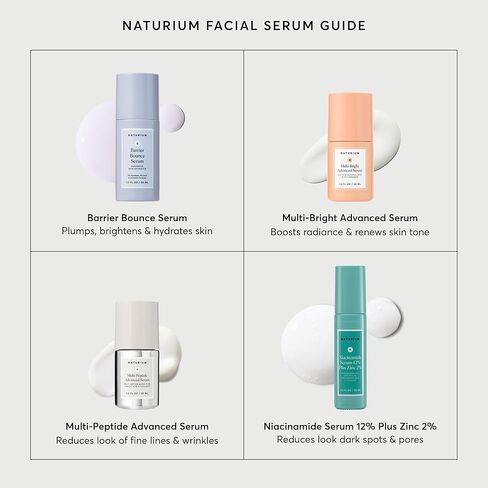 مصل Naturium Barrier Bounce، يملأ ويرطب الوجه والرقبة والصدر، معزز الترطيب والعناية بالبشرة مع مركب السكوالين والسيراميد، 1.7 أونصة سائلة in Kuwait