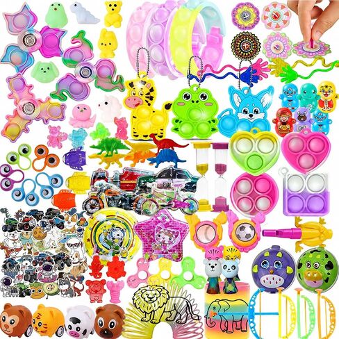 212-Pack Assorted Party Favors Gift Toy Set for Boys Girls, Novelty Items for Events, Prize Drawings, Carnival Favors, Surprise Bag Fillers, Celebration Supplies Class Gift for 3 Years and Above in Saudi Arabia