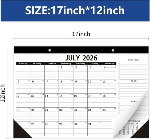 تقويم مكتب 2026، يناير 2026 إلى يونيو 2027، 2026 تقويم مكتب مع قائمة المهام، تقويم 2026-2027-18 شهرًا، تقويم 2026 17 بوصة × 12 بوصة للمنزل أو المكتب. in Kuwait