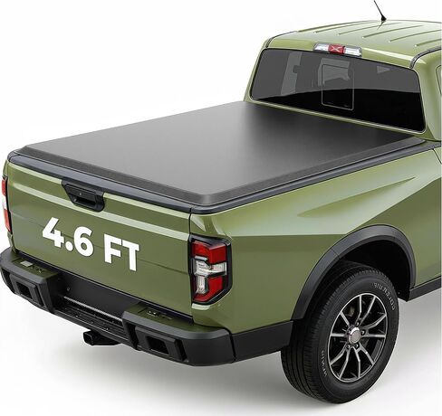 غطاء تونو لسرير الشاحنة الناعم القابل للطي متوافق مع طراز 1983-2011 Ford Ranger بطول 6 أقدام (71.8-72.7 بوصة)، العرض الداخلي 54.25 بوصة من الفينيل على الجانب/السرير الجانبي in Kuwait
