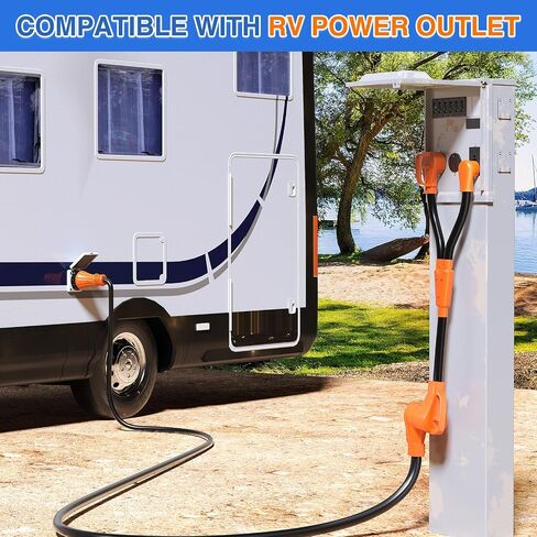 Nilight EV Adapter Cord 30 Amp to 50 Amp 4 Prong Pure Copper New Dryer Outlet to EV Plug Conversion Heavy Duty 10 Gauge Wire Nema 14-30P to 14-50R 30M/50F for Level 2 EVs Using in Kuwait