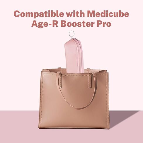 حقيبة تخزين لجهاز Medicube Age-R Booster Pro، حقيبة حمل للسفر لمدلك التجميل، حقيبة تنظيم محمولة متوافقة مع Medicube Mini Booster Pro (حقيبة فقط) (وردي) in Kuwait