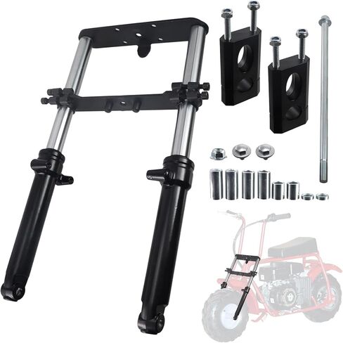 Mini Bike Front Fork Suspension & 7/8" Handlebar Riser Kit fit for Coleman CT100U for Monster Mega Moto MMB80 MMB105 80cc 105cc Motovox MBX10 MBX11 for Baja DB30 GMB100 TrailMaster Storm 200 in Saudi Arabia